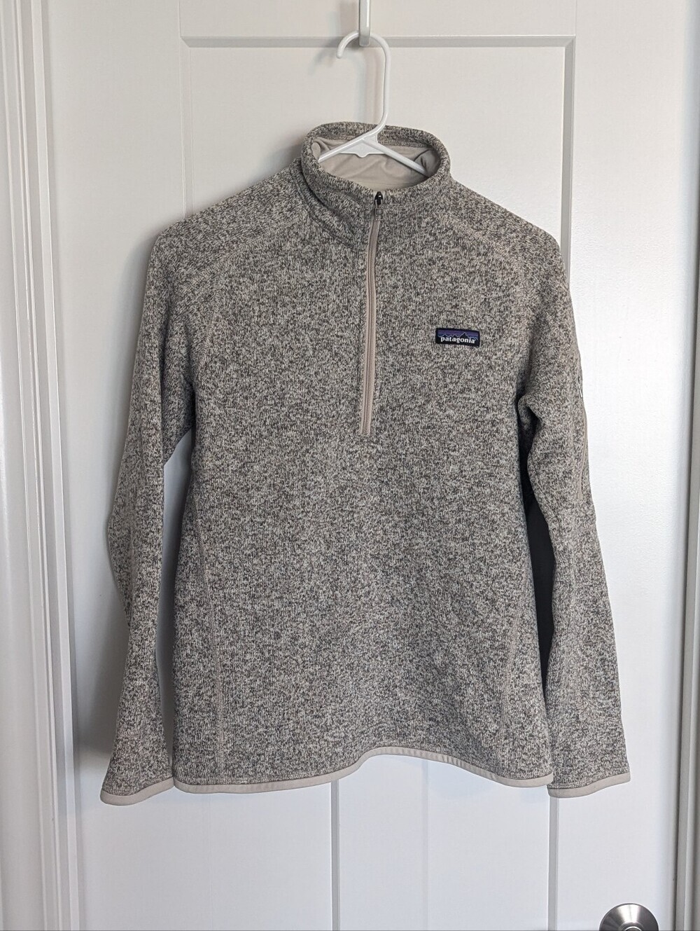 Patagonia Better Sweater Women's 1/4 Zip Fleece - Tan sz M